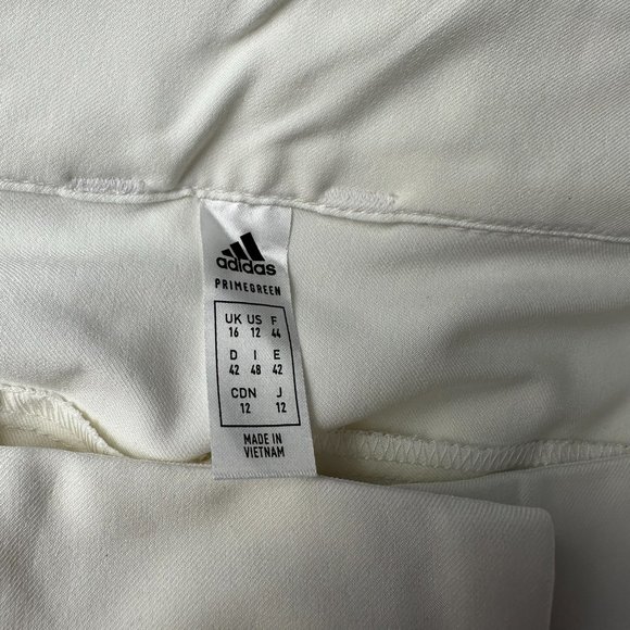 adidas Women's Primegreen 5" Core Solid Chino‎ Stretch Golf Short, White - Picture 7 of 14